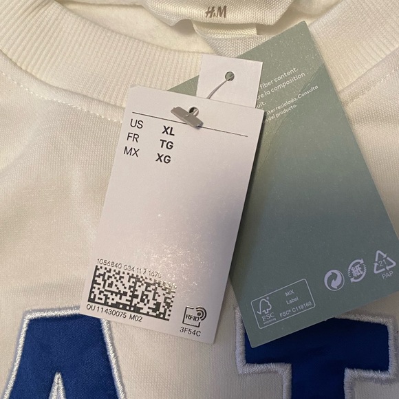 H&M “Yale University” Sweatshirt New With Tags Size Extra Large - Picture 4 of 6